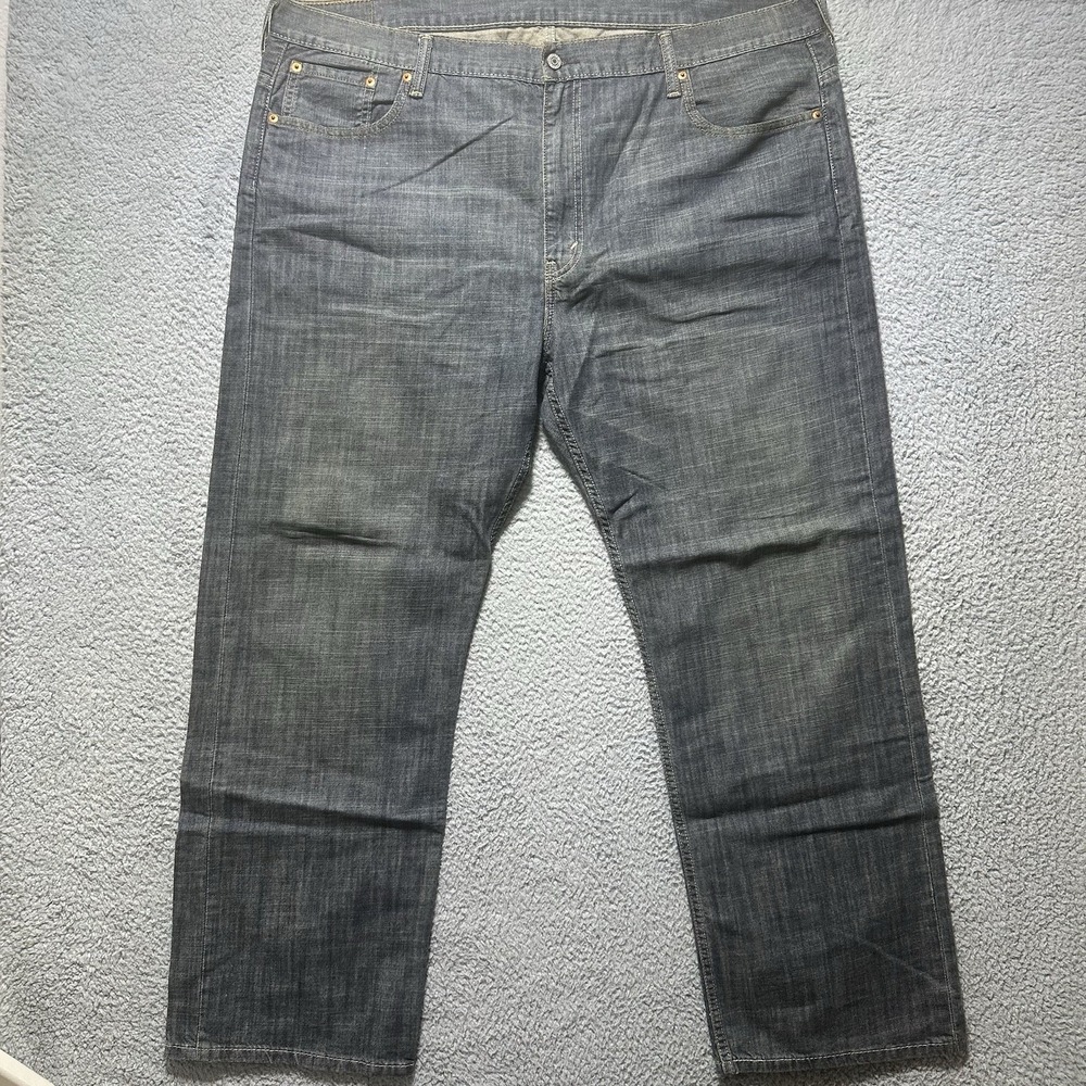 Mens Levis 569 Jeans 42x32 Baggy Loose Straight Denim Pants Y2K Faded